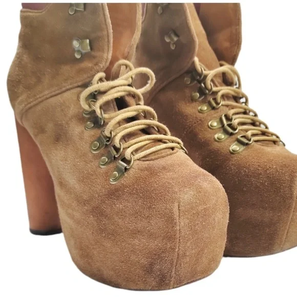 Jeffrey Campbell Everest Platform Bootie Workboot - Picture 5 of 8